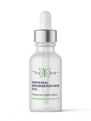 Bottle of prickly pear seed regenerating oil